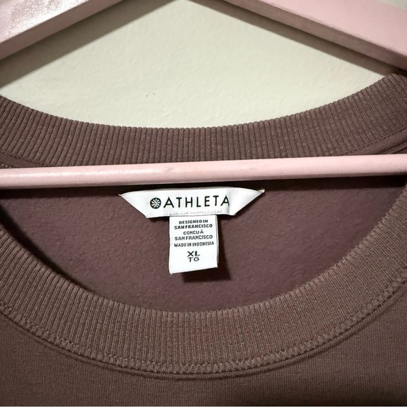 Athleta Coaster Luxe Sweatshirt Dress Purple Size XL - Picture 6 of 11
